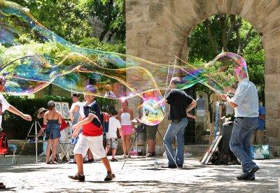 to live in a soap bubble 