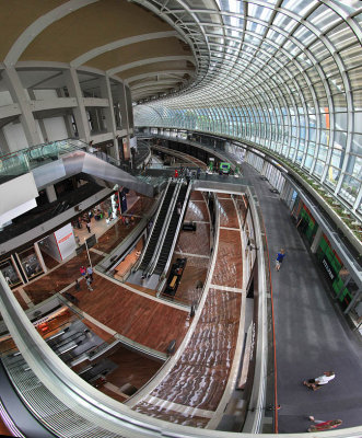 A modern shopping place in Singapore