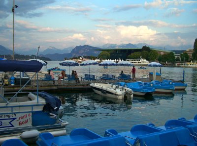 Summer sunset in Lucerne