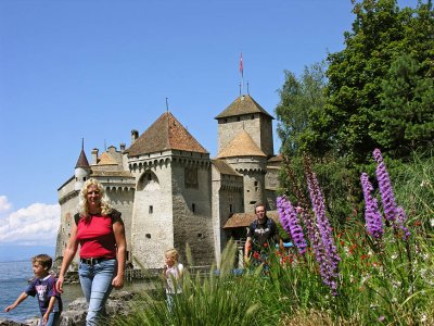 Castle Chillon at lac Leman