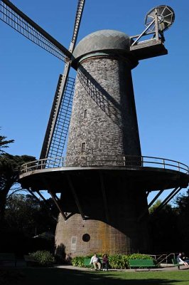 Windmill with People