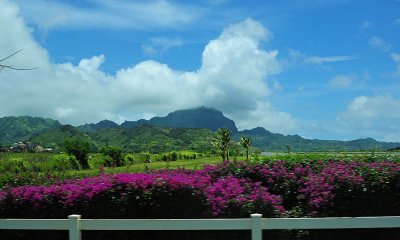 Color with Mountains and Clouds