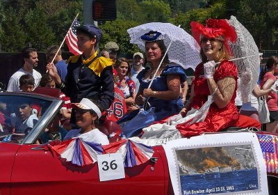 Civil War Parasol Ladies