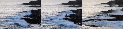 Wave Chasing Fishermen