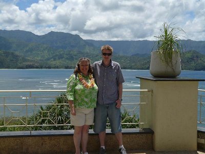 Laura & Chris with the Bay