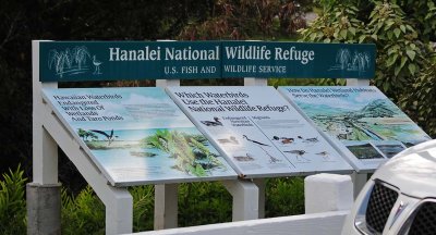 Hanalei Wildlife Refuge Sign