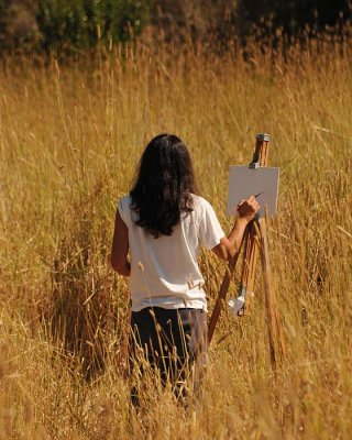 Artist In Grass