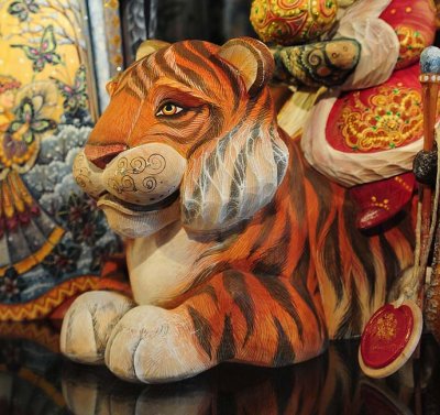 Painted Tiger Closeup