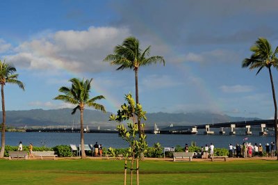 Double Rainbow at Pearl Harbor