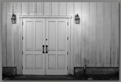 White Doors - Black/White