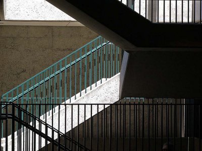 Green & Black Stairs
