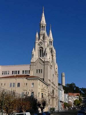 St. Peter and Paul's and Coit Tower