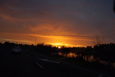Sun Coming Up in Novato