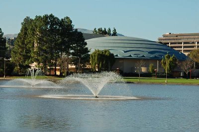 Marin Veterans' Building and Pond