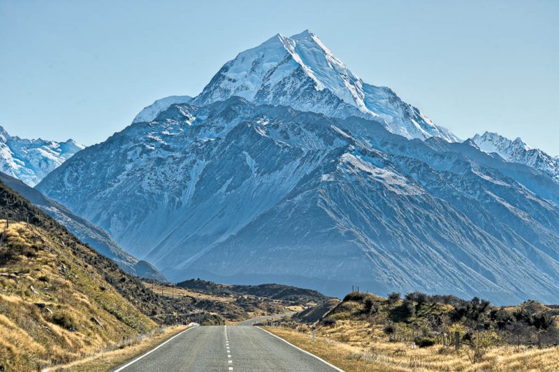 Approaching Mount Cook
