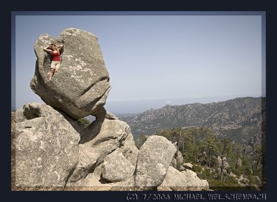 Corse, Granite Rocks in the Region of l'Ospedale