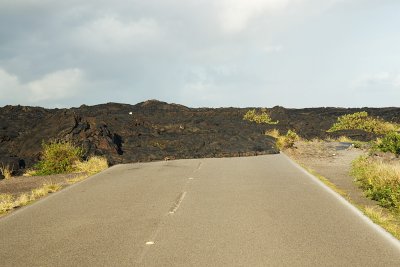 blanket over road