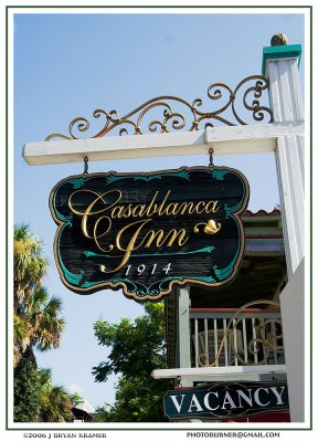 Casablanca Inn Sign