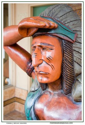 Cigar store indians face