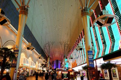 Fremont Street Experience Golden Nuggest and Binions