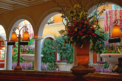 Behind the Bellagio Front Desk