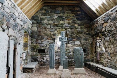 part of Celtic cross collection in Keills Chapel