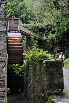 restored overshot mill wheel