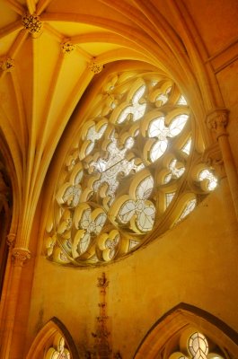 rose window in the chapel