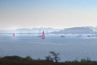 sailling in Deben estuary