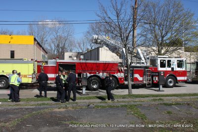Dumpster Fire / Furniture Row / Milford CT / April 2012