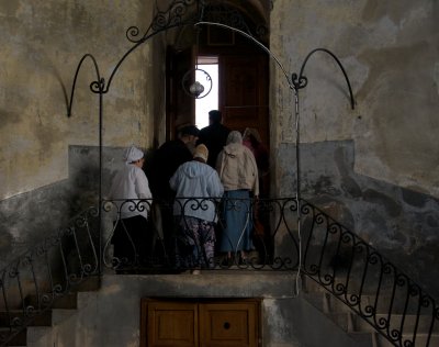 Inside the Church of the Nativity