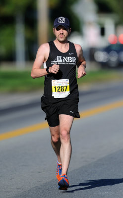 Liam Harrison, one of the leaders, ran past Van Wyck Junior High on Hillside Lake Road