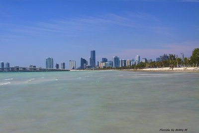 Miami in the distance