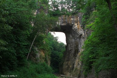 Full shot of natural bridge