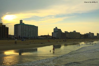 Towards evening and sunset