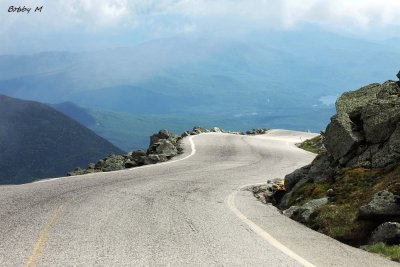 Steep and Narrow Mountain Road