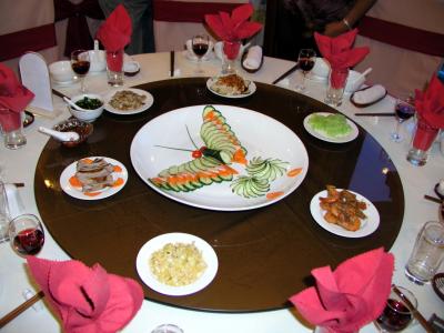 Farewell Dinner on the ship