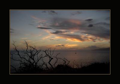 Maui point sunset