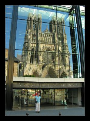 Reims Cathedral reflection