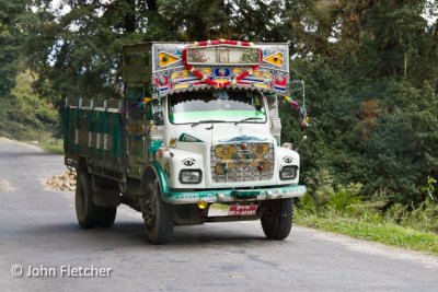 Typical Truck Decorated in Nepalese Style