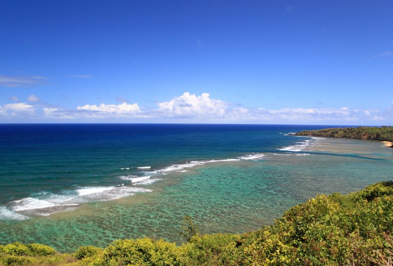 Reef protected beach