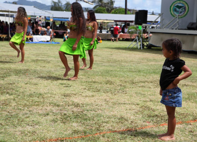 Future Tahitian dancer