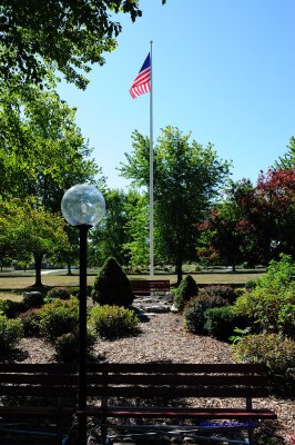 Flag pole area in front of Ad Building