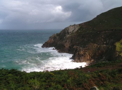 A flicker of sunlight at Pendeen, Cornwall