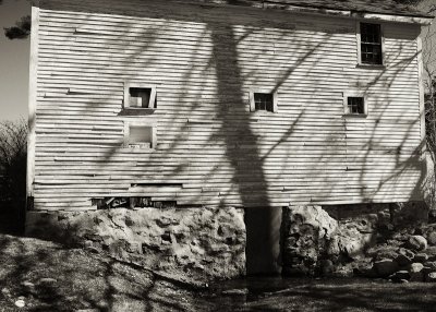 The Black House Barn with Shadow