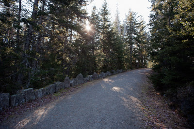 Carriage Road and Setting Sun