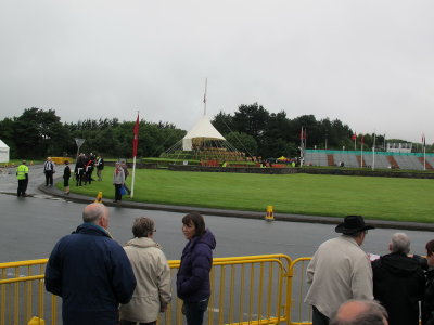 Tynwald Hill before the ceremony begins