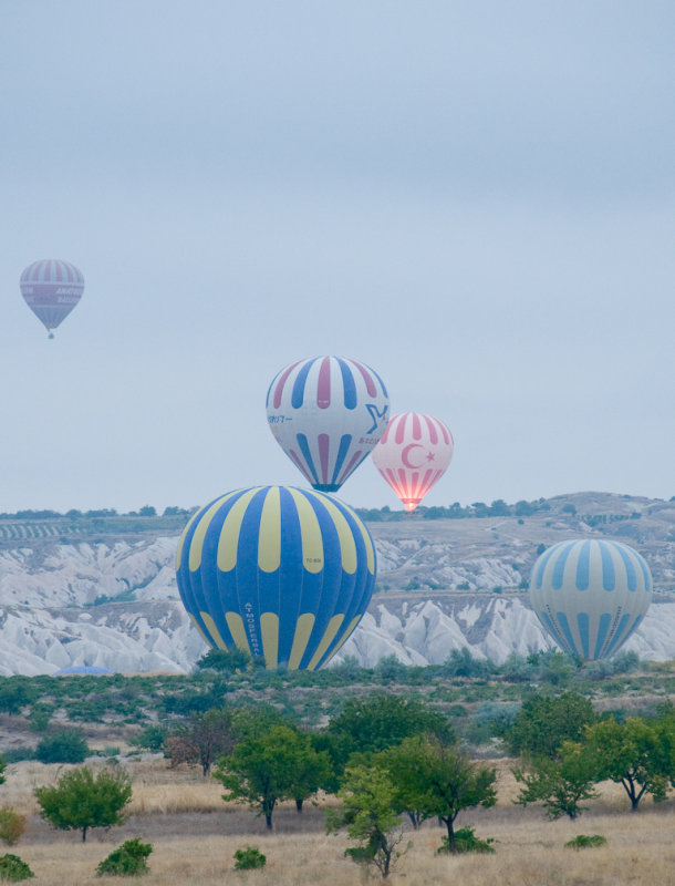 Envolée en montgolfière en Cappadoce.