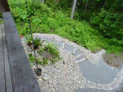 View of path from the back deck.