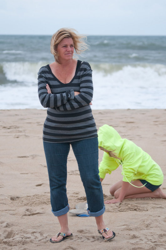 On the beach